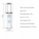 Szín: A - Arc vibrációs masszázs Beauty Instrument Mini Handy Nano Mist permetező Hidratáló arcporlasztó spray