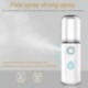 Szín: A - Arc vibrációs masszázs Beauty Instrument Mini Handy Nano Mist permetező Hidratáló arcporlasztó spray