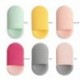 Szín: zöld - Arcbőrápoló utazási eltávolító Beauty ovális formájú arctisztító szivacs, újrafelhasználható