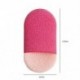 Szín: Rose Red - Arcbőrápoló utazási eltávolító Beauty ovális formájú arctisztító szivacs, újrafelhasználható