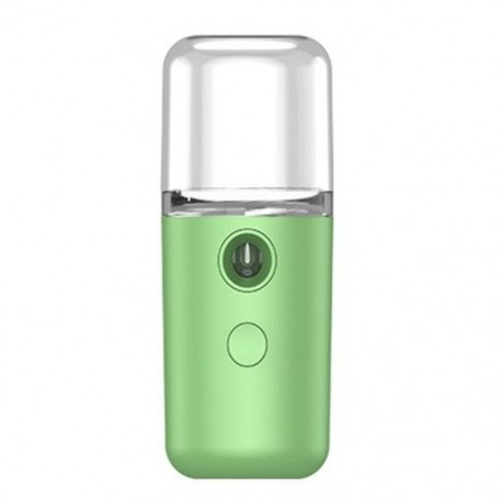Szín: zöld - USB újratölthető mini nano arcpermetező USB töltő női 30 ml arc bőrápoló párásító arc gőzölő