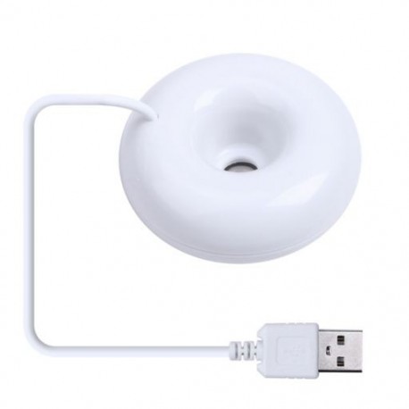 Fehér szín - 1db USB újratölthető vízpárásító párásító ABS hordozható mini levegős ultrahangos otthoni csendes