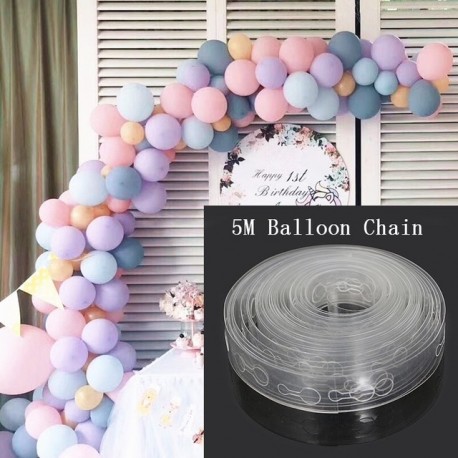 Szín: Léggömb lánc - 7 csöves léggömb állvány születésnapi léggömbök íves bottartó esküvői dekoráció ballon