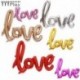Szín: 18 hüvelykes piros GG - 1db Ligatures LOVE Letter Fólia Léggömb Évforduló Esküvői Valentin Születésnapi Party