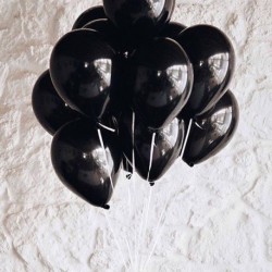 Fekete szín - 10db fekete lufi 10 hüvelyk vastag 2,3 g Latex lufi Születésnapi léggömb Esküvői dekoráció Ballon Party