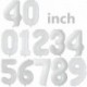 Szín: rózsaszín - 40 hüvelykes színátmenetes rózsa vörös arany ezüst nagyszámú fólia lufi 0 1 2 3 4 5 6 7 8 9 18