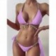 Piros szín - Női fürdőruha Crystal szexi bikini kötőfék, Push Up, párnázott édes bikini szett Női vintage elegáns