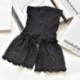 Fekete szín - Hot Safety Short Pants Harisnya Női Biztonsági Nadrág Rövidnadrág alatt Lady Lace Shorts