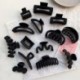 Szín: 3 - Fekete nagy hajkörmök Elegáns akril hajcsat Hajtűk Barrette Crab Claw Clips Fejfedők Női Lányoknak