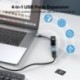Szín: USB A csatlakozó ezüst - QOOVI USB C HUB 4 Port USB Type C – USB 3.0 HUB Elosztó USB C Adapter Dokk Macbook Pro