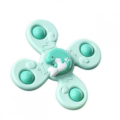 Szín: zöld - 1db Baba Rajzfilm Fidget Spinner játékok Színes rovaros giroszkópos oktatójáték gyerekeknek ujjbegyű