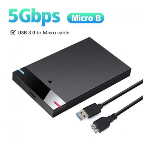 Szín: USB - C típusú - Merevlemez ház 2,5 hüvelykes Micro B USB 3.0 Type-C kábel külső merevlemez 5 TB 5 Gbps HD