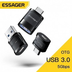 Szín: fekete három csomag - Essager OTG C típusú USB Micro USB C típusú adapterhez OTG USB C típusú adapterhez Macbook