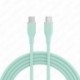 Szín: zöld - ASOMETECH 2M 60W gyors USB C kábel C típusú kábel Gyors töltő adatkábel töltő USB kábel C Samsung S21