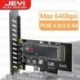 Szín: SK4 - JEYI M.2 NVME – PCIe 4.0 3.0 SSD adapter, 64 Gbps PCIe 4.0 X4 X8 X16 bővítőkártya asztali PC-hez, PCI-E GEN4