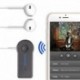 Fekete szín - Aux autós Bluetooth 5.0 vevő 3,5 mm-es 3,5 AUX jack sztereó zenei audio autós adó hangszóró erősítő
