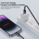Szín: 2m zöld - Toocki Lightning kábel IPhone14 13 12 11 Pro Max Xs Xr 8 Plus gyorstöltő USB vezetékhez iPhone töltő