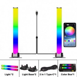 Kibocsátó szín: 2 az 1-ben Symphony Light - Intelligens RGB Symphony hangvezérlés LED könnyűzenei ritmusú hangszedő