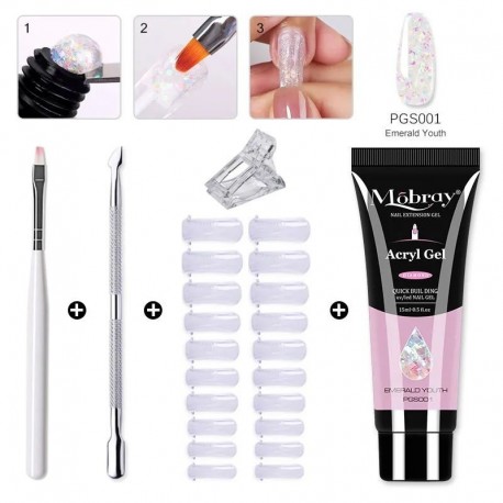 Szín: Base Top - 15 ml-es körömzselé készlet, teljes manikűrkészlet, poli körömzselé készlet, gyorsan