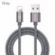 Szín: szürke - PZOZ USB kábel iPhone kábelhez 14 13 12 11 Pro Max Xs Xr X 8 plus iPad Air Mini gyorstöltő kábel iPhone