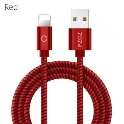 Piros szín - PZOZ USB kábel iPhone kábelhez 14 13 12 11 Pro Max Xs Xr X 8 plus iPad Air Mini gyorstöltő kábel iPhone