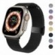 Szín: ezüstös - Milánói hurkos szíj Apple óra szíjhoz 44mm 40mm 45mm 41mm 42mm 38mm 45 44mm karkötő IWatch Series 3 5