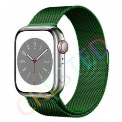 Szín: sötétzöld - Milánói hurkos szíj Apple óra szíjhoz 44mm 40mm 45mm 41mm 42mm 38mm 45 44mm karkötő IWatch Series 3