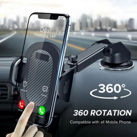 Szín: Szürke Sucker Type - Autós telefontartó 360°-os szélvédő mobil cellás támogatás okostelefon univerzális