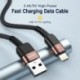 Szín: Barna - Essager gyorstöltés iPhone USB kábelhez 11 12 13 Pro Max Mini Xs Xr X SE 8 7 6 Plus 6s 5 5s 2.4A vezeték