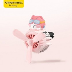 Szín neve: rózsaszín - Füstölő adagoló Forgó propeller Levegő Kimenet Autó Aromaterápiás Díszek Rajzfilm Aranyos
