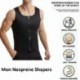 Fekete szín - Férfi neoprén alakformálók alakformáló mellény felsőrész zsírégető alakformáló XL XXL 3XL fekete