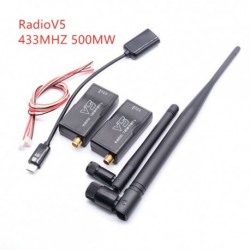 Szín: V5 500MW 433MHZ - 3DR rádió telemetria 433Mhz 915Mhz 100MW/500MW/1000MW levegő földi adatátviteli modul OTG-vel APM