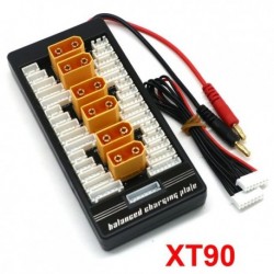 Szín: XT90 csatlakozó - XT60 XT30 XT90 T-Plug EC3 EC5 Lipo akkumulátortöltő adapter kártya 2-6S ISDT Q6 PL6 PL8