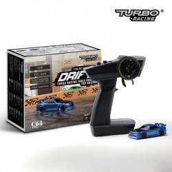 Szín: C64- Kék - Turbo Racing 1:76 C64 C73 C72 C74 Drift RC autó giroszkópos rádióval Teljes arányos távirányítós