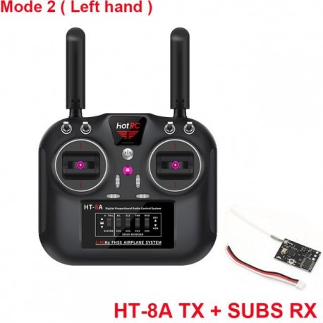 Szín: Mode2 TX SBUS RX - Hotrc HT-8A 2.4G 8CH FHSS GFSK adó távirányító SBUS vevő modell repülőgép drón autós