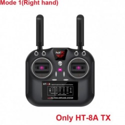 Szín: Mode1 csak TX - Hotrc HT-8A 2.4G 8CH FHSS GFSK adó távirányító SBUS vevő modell repülőgép drón autós hajóhoz