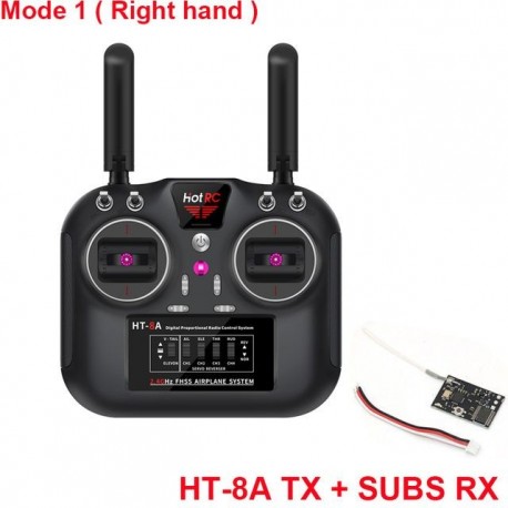 Szín: Mode1 TX SBUS RX - Hotrc HT-8A 2.4G 8CH FHSS GFSK adó távirányító SBUS vevő modell repülőgép drone autós