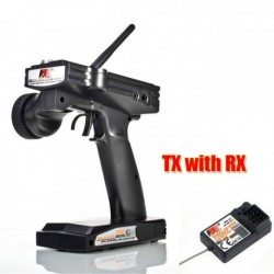 Szín: TX 1 RX-el - Vadonatúj Flysky FS-GT3B RC rendszer adó FS-GR3C vevő LED képernyővel RC autós hajóhoz