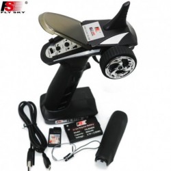 Szín: TX és RX - Flysky FS-GT2B FS GT2B 2.4G 3 csatornás pisztoly RC vezérlő /w vevő TX akkumulátor USB kábel fogantyú