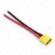 Szín: XT60 női - 1db XT60 dugós csatlakozó 10cm-es 14AWG szilikon dróttal Rc Lipo akkumulátorhoz Rc drone autós csónak