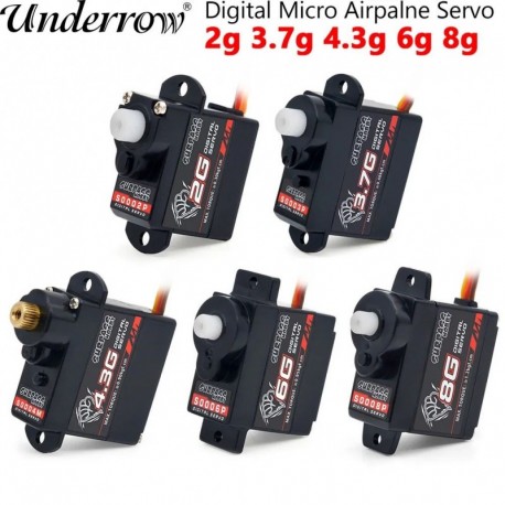 Szín: S0003P 3,7g - Surpass Hobby 2g 3,7g 4,3g 6g 8g Micro Digital Mini szervo fém műanyag hajtómű digitális kormánymű