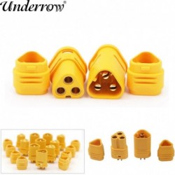 Szín: 5 pár - 5 pár AMASS MT30 2mm 3 tűs csatlakozó / motor csatlakozó / dugókészlet RC Lipo akkumulátorhoz RC modell