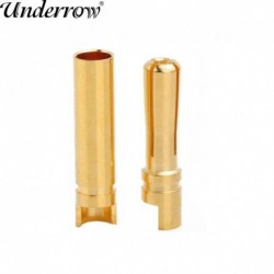 Szín: 10 pár - 20db/tétel AMASS 4,0 mm-es banándugós csatlakozódugó RC lítium akkumulátorhoz, ESC és motoros