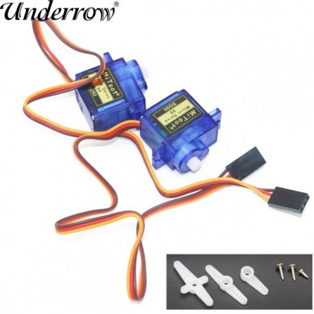 Szín: 2db - 1/2db Új Mitoot Rc Mini Micro 9g 1.6KG SG90 szervó Tartozékokkal RC 250 450 Helikopter Repülőgép Autócsónak