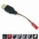 Szín: USB to Air - RC USB töltő 3,7 V lítium akkumulátor töltőkábel USB JST /SM / Futaba dugóhoz 3Rc drone