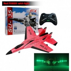 Szín: FX820 Red Light - RC Plane SU35 2.4G RC repülőgép távirányító repülő modell vitorlázó repülőgép F22 FX820