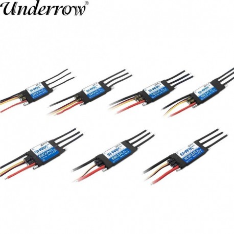 Szín: 20A - ZTW 32 bites ESC Shark G2 20A/30A/40A/50A/60A/80A/100A 2-6S SBEC 5V/6V 8A kefe nélküli sebességszabályzó RC