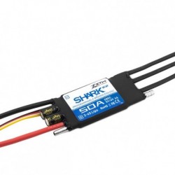 Szín: 50A - ZTW 32 bites ESC Shark G2 20A/30A/40A/50A/60A/80A/100A 2-6S SBEC 5V/6V 8A kefe nélküli sebességszabályzó RC