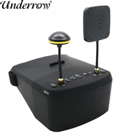 Szín: 4,9G VTX - EV800D 5.8G 4.9G 40CH 5 hüvelykes headset HD DVR Diversity FPV szemüveg W/ 25-1300mW Kapcsolható FPV