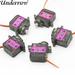Szín: 10 DB - 10db/tétel Mitoot MG90S Metal gear Digital 9g Servo SG90 For Rc Helikopter pPlane Boat Car MG90 9G Servo